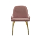 Preview: Stuhl ANNY GOLD front | Beine goldfärbig - artigo.at